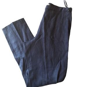 Outfit JP pure linen blue pants zip onside size 12